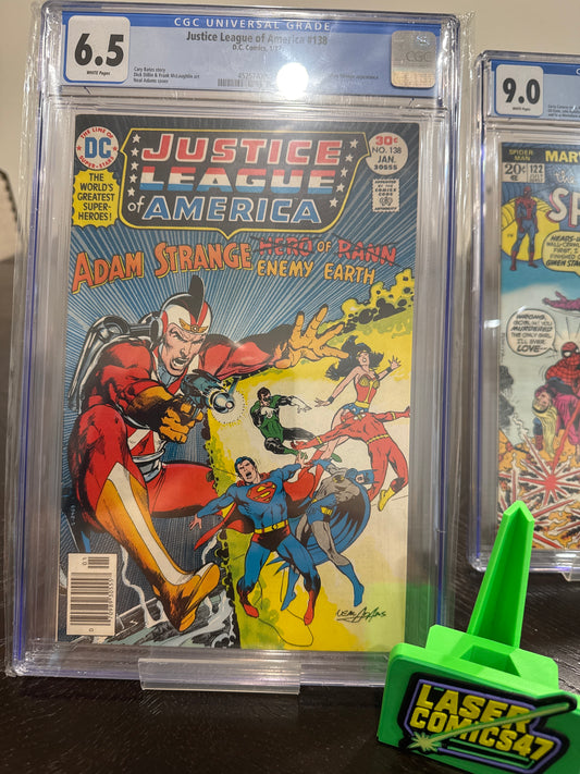 π₯ Justice League of America #138 (1977) β Adam Strange Appearance | CGC 6.5 | Neal Adams Cover π₯