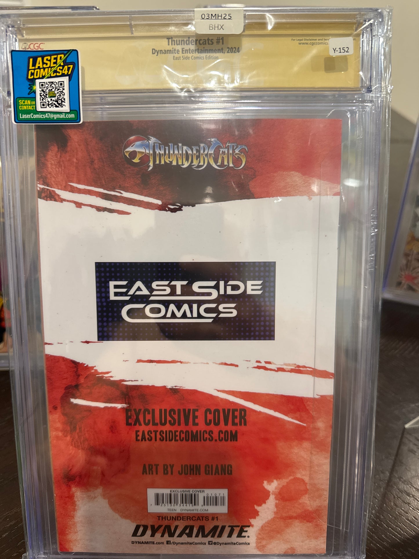 ā” Thundercats #1 (2024) ā East Side Comics Variant | CGC 9.8 Signature Series | Signed by John Giang š„