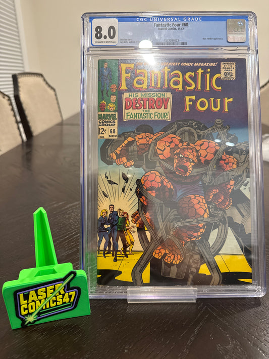 Fantastic Four #68 (1967) β CGC 8.0 | βHis Mission: Destroy the Fantastic Four!β | Jack Kirby & Stan Lee Classic π₯