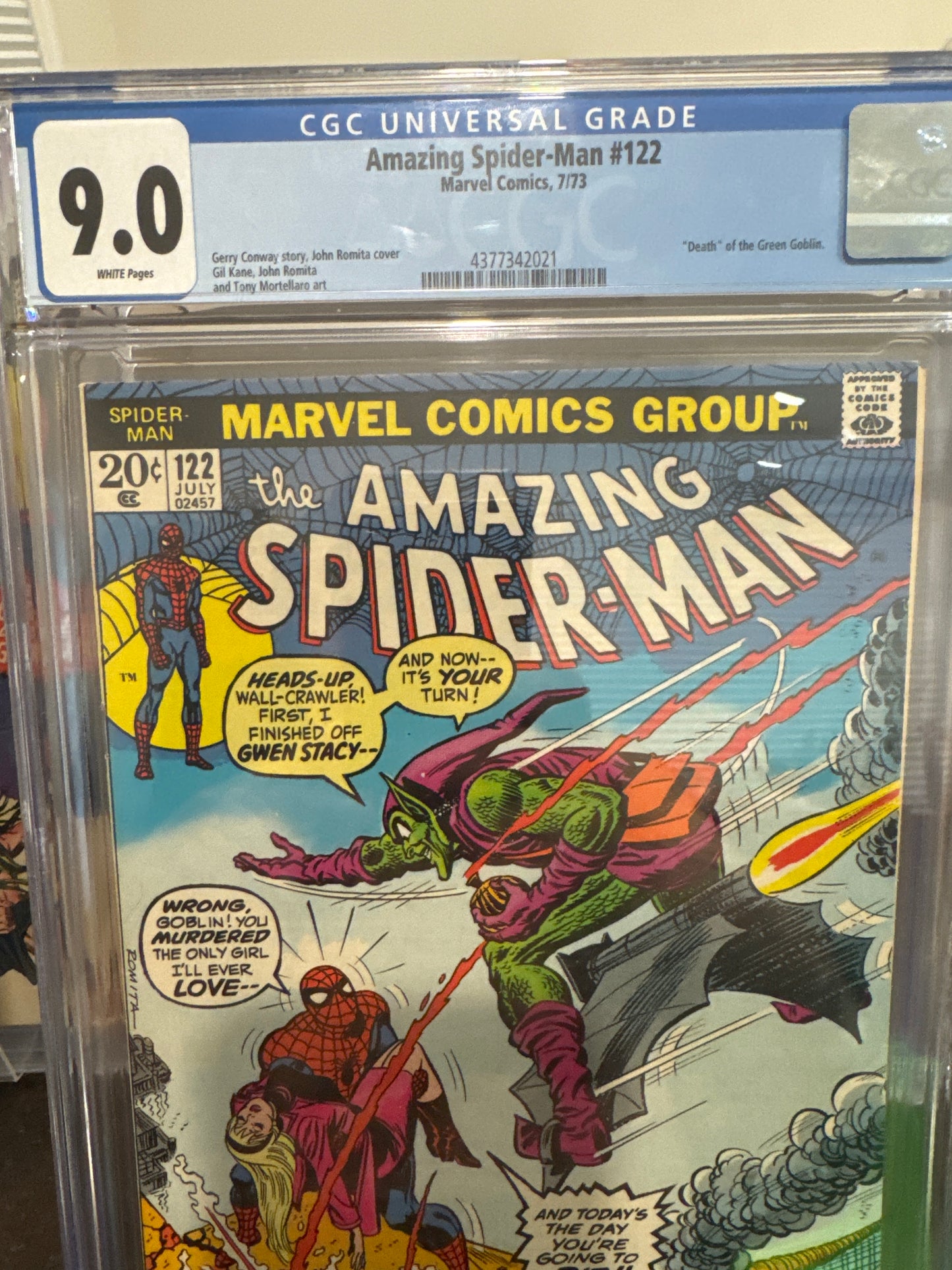 The Amazing Spider-Man #122 (July 1973) – CGC 9.0 White Pages